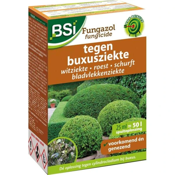 Fungazol tegen buxusziekte - 25 ml BSI Fungazol Tegen Buxusziekte - 25 Ml -Outdoor Tuinonderhoudswinkel 1612279419 1 600